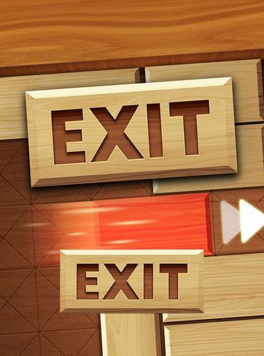 EXIT : unblock red wood block